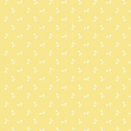 tissu patchwork jaune collection "Bijoux" Bloom Daffodil