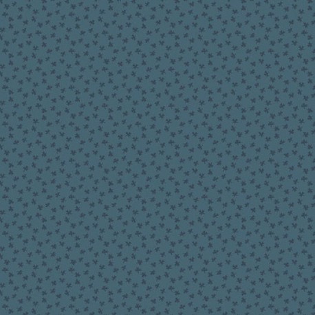 tissu patchwork bleu collection "Bijoux" Deep Teal Clover