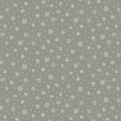 tissu patchwork de noel, Anni Downs Winter Wonderland cristaux de givre, fond bleu