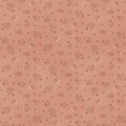 tissu patchwork rose fleuri