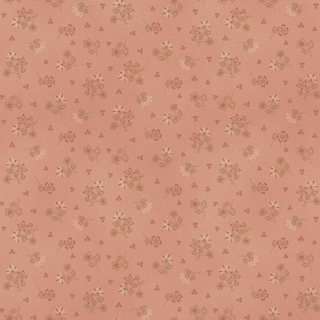tissu patchwork rose fleuri