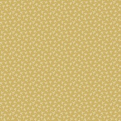 tissu patchwork Collection "Tealicious" Anni Downs jaune vert anis avec des fleurs