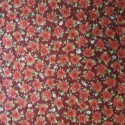 tissu patchwork fleuri collection holidays rouge
