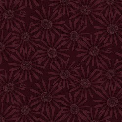 tissu patchwork fleuri violet raisin ton sur ton