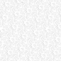 tissu patchwork de Noël, blanc avec des arabesques grises