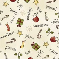 tissu patchwork de noel, collection"All Things Christmas"