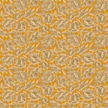 tissu patchwork-gratitude and grace kim diehl orange 9408-30