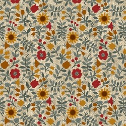 tissu patchwork-collection quilter barn 3077-70 fleuri clair