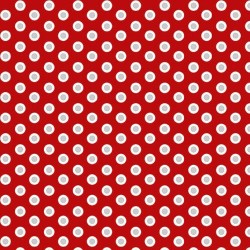 tissu patchwork rouge à pois