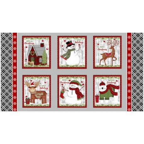 tissu patchwork de Noël, en  panneau, studio E
