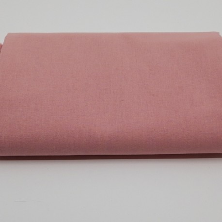 tissu 100 % coton coloris rose thé