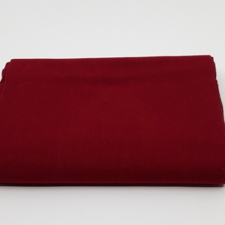 tissu 100 % coton coloris rouge grenat