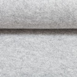 feutre polyester gris clair chiné 3mm
