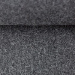 feutre polyester gris foncé chiné 3mm