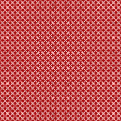 tissu patchwork carreaux sur fond rouge