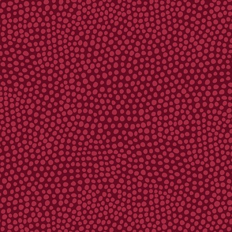 tissu patchwork pois irréguliers rouge benartex