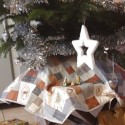 tuto jupe de sapin, tapis de sapin, tissu patchwork Anni Downs
