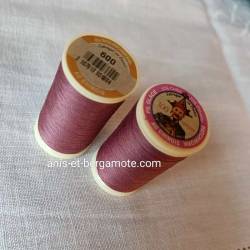 fil glacé spécial patchwork vieux rose n°600, fil au chinois