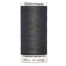 fil couture gutermann 500 m 702 gris anthracite  polyester