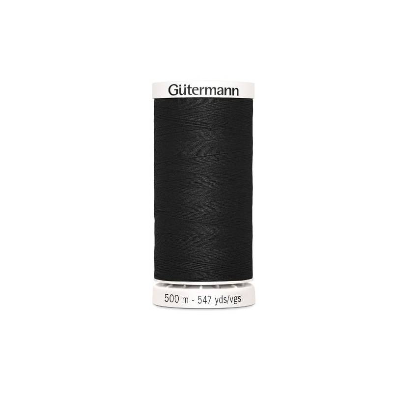 fil couture gutermann 500 m 000 noir polyester