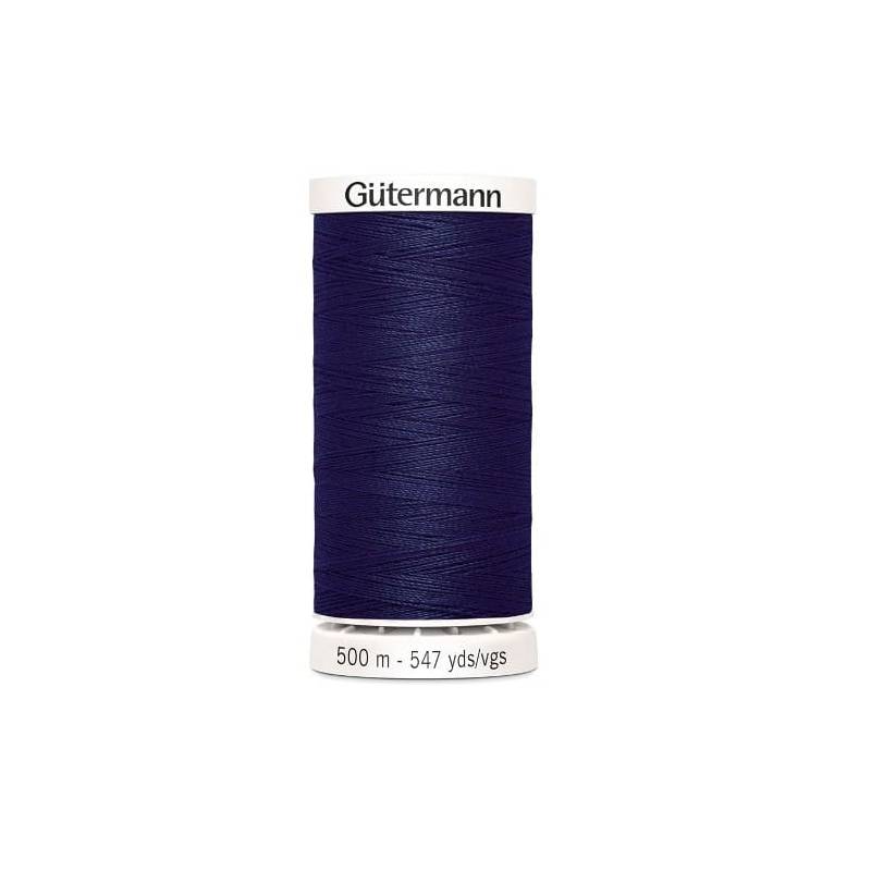 fil couture gutermann 500 m 310 bleu marine polyester