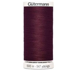 fil couture gutermann 500 m 369 rouge bordeaux polyester