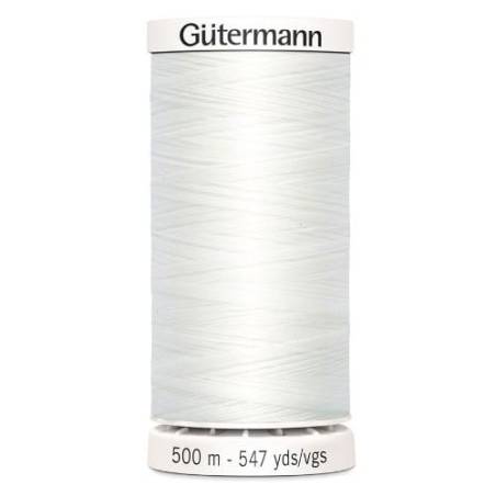 fil couture gutermann 500 m 800 blanc polyester