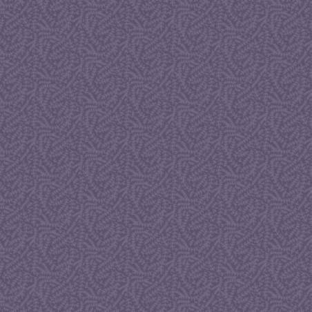 tissu patchwork botanicals de lynette Anderson imprimé petit feuillage violet