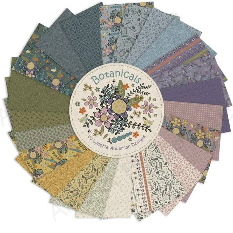 tissus patchwork collection botanicals de lynette anderson