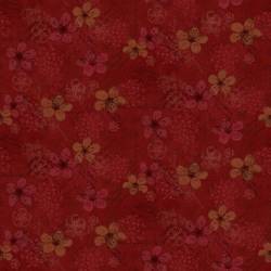 collection froth and bubble Henri glass fabric fleuri rouge