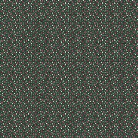 tissu patchwork de noël collection Hollyberry Christmas de Lynette Anderson, réf.81070-3