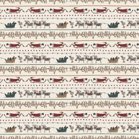 tissu patchwork collection Hollyberry Christmas de Lynette Anderson, réf.81070-8