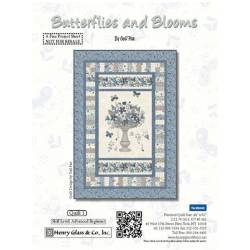 modèle de quilt gratuit Butterflies and blooms-gail-pan-henry glass fabrics