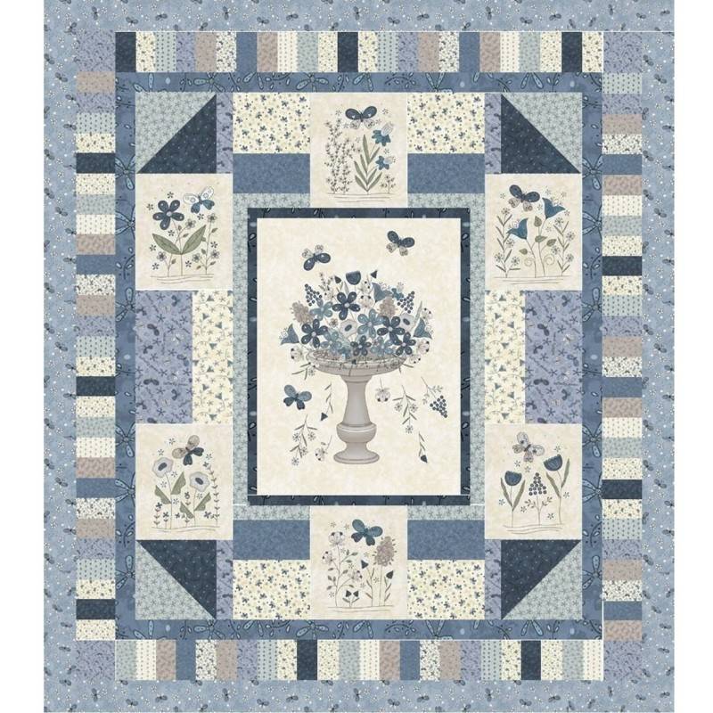 kit quilt tissus gail pan butterflies and blooms