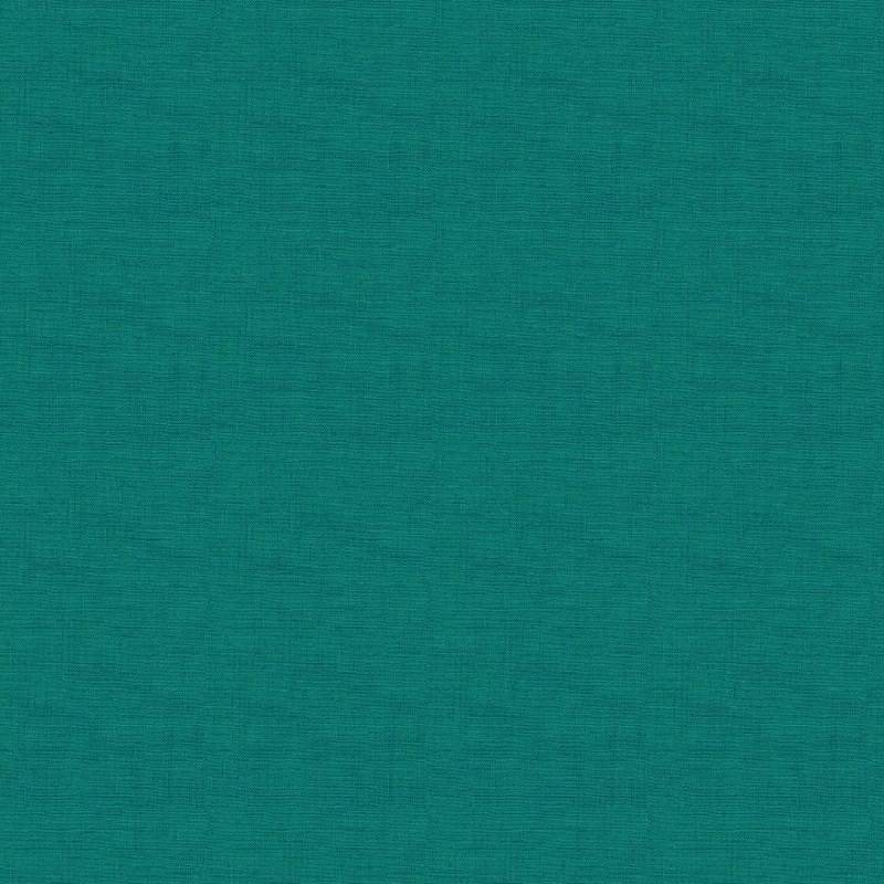 tissu patchwork turquoise bleu canard collection Linen texture de MAkower UK