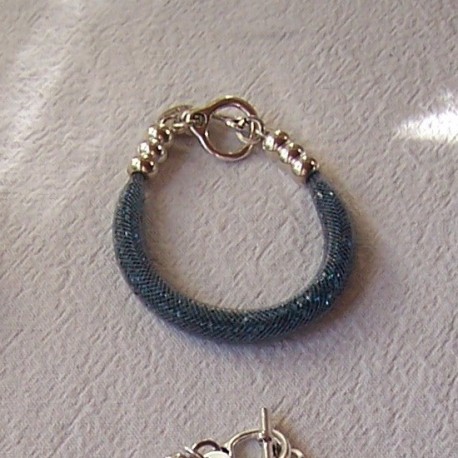 Bracelet "Strass" turquoise foncé Bracelet "Strass" turquoise foncé