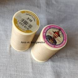 fil glacé spécial patchwork beige n°310, fil au chinois