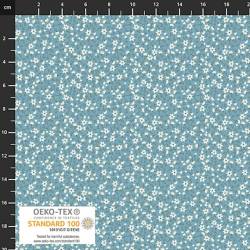 tissu patchwork collection petite meadows de Stof fabric 4512-040 fleuri bleu