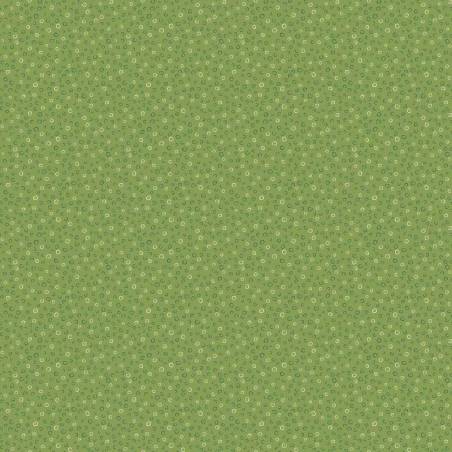 tissu patchwork vert, petits motifs makower