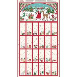 calendrier de l'avent à coudre tissu patchwork de noël   makower fabrics