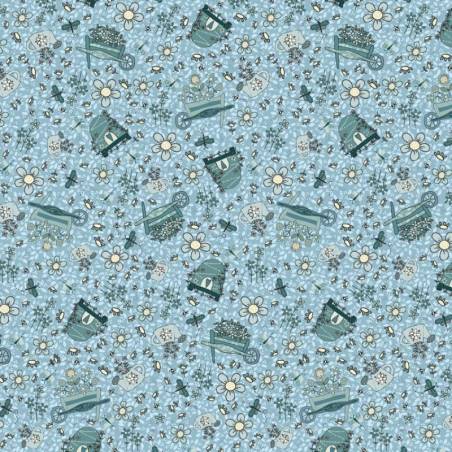 tissu patchwork Lynette Anderson Something Borrowed, Something Blue 2,  81510-1