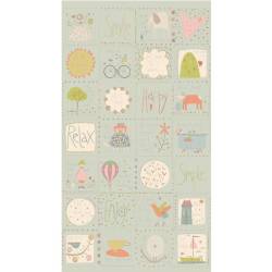 Collection de tissu patchwork Simply Be de Anni Downs 3326-17 panneau d'étiquettes