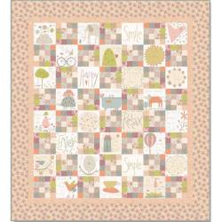 modèle de patchwork gratuit-Happy as can be- tissu patchwork Simply Be de Anni Downs