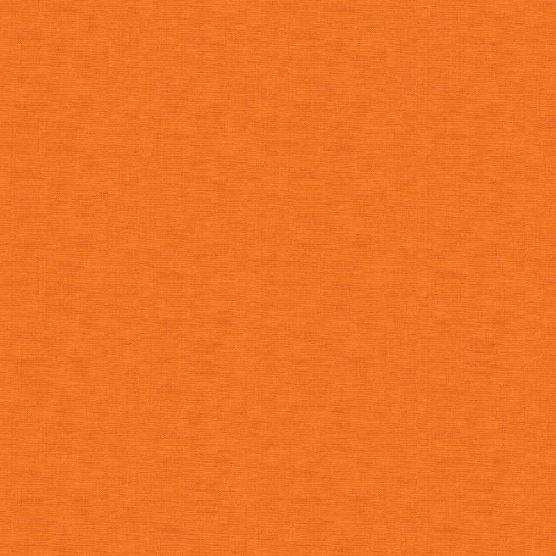 tissu patchwork uni orange Linen texture N4 de makower