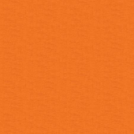 tissu patchwork uni orange Linen texture N4 de makower