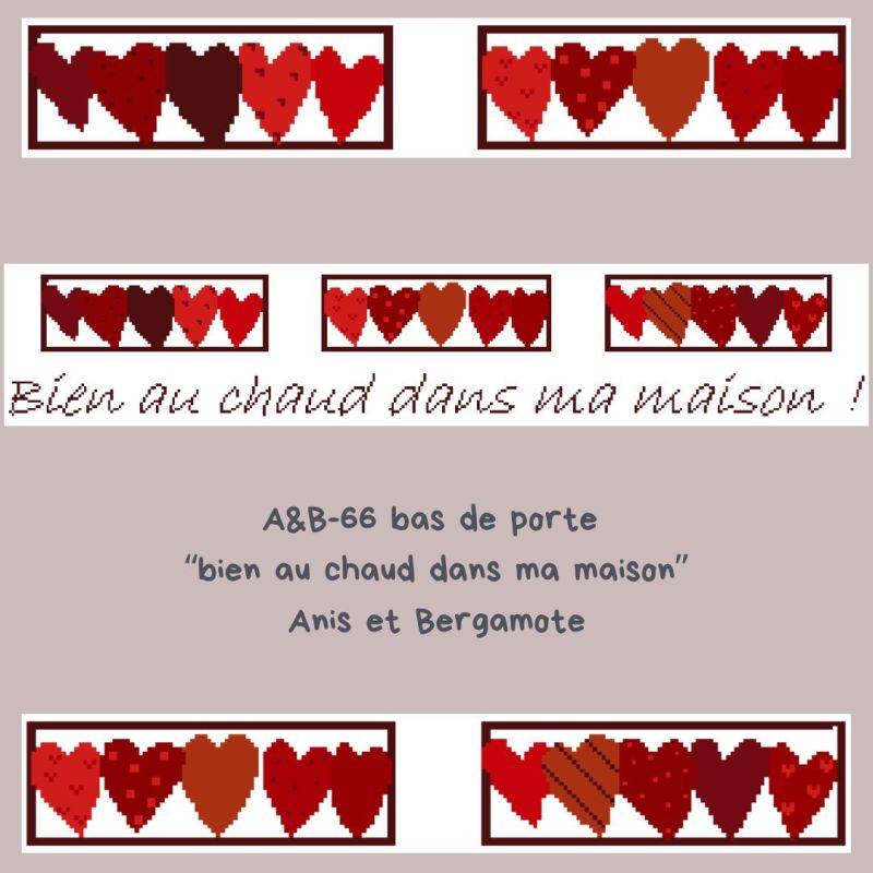 fiche point de croix avec des cœurs fiche point de croix avec des cœurs