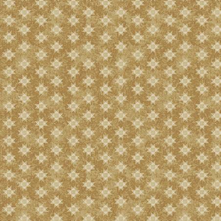 tissu patchwork fleuri couleur miel