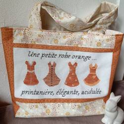 grille broderie au point de croix une petite robe orange version PDF