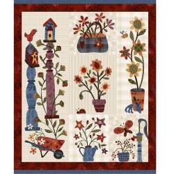 tissu patchwork collection Flossie's Flowers de Janet Rae Nesbitt 3378P-44