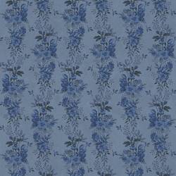 tissu patchwork fleuri bleu ton sur ton collection Flossie's Flowers de Janet Rae Nesbitt 3370-77